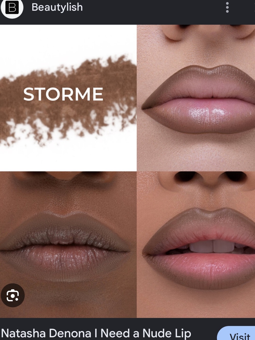 Storme Natasha Denona I Need A Rose - Long Lasting Easy Glide Lip Pencil